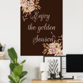 Poster Profitez de la saison d'or (Bureau à domicile)