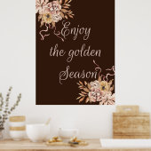 Poster Profitez de la saison d'or (Cuisine)