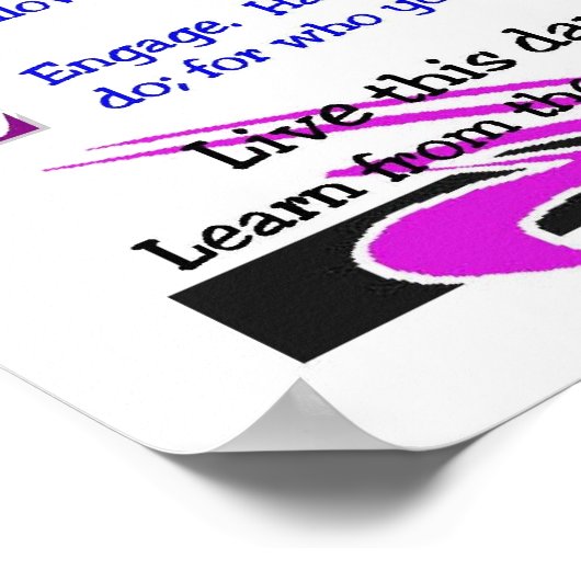 Poster : "Profitez de la vie" (Coin)