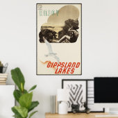 Poster Profitez des lacs Gippsland (Bureau à domicile)