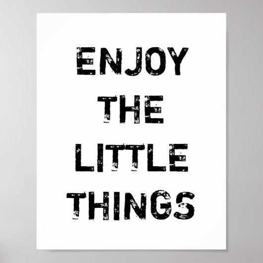 POSTER PROFITEZ DES PETITES CHOSES. (Devant)