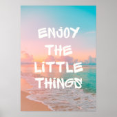 Poster Profitez des petites choses (Devant)