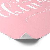 Poster Profitez Des Petites Choses | Calligraphie moderne (Coin)