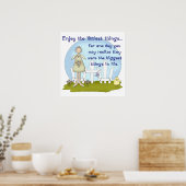 Poster Profitez des petites choses Imprimer (Cuisine)