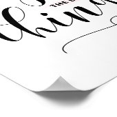 Poster Profitez Des Petites Choses | Noir Moderne Calligr (Coin)