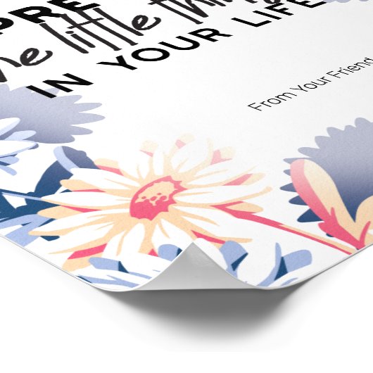 Poster Profitez des petites citations (Coin)