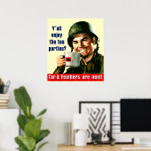 Poster Profitez du Tea Party ? (Bureau à domicile)