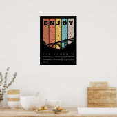 Poster Profitez Du Voyage - Citation Paulo Coelho (Cuisine)