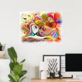 Poster Profitez d'un après-midi avec ballons (Bureau à domicile)