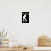 Poster Profitez gratuitement du ski urbain rétro (Cuisine)