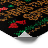 Poster Profondément dans le pull moche de Noël pour coupl (Coin)