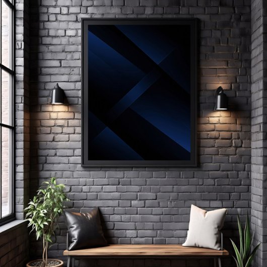 Poster Profondeur Bleu Minuit