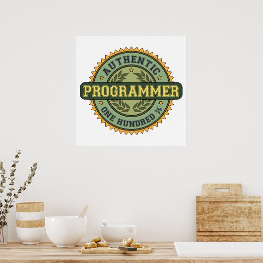 Poster Programmateur authentique (Cuisine)