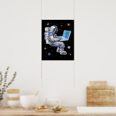 Poster Programmateur d'astronaute spatial (Cuisine)