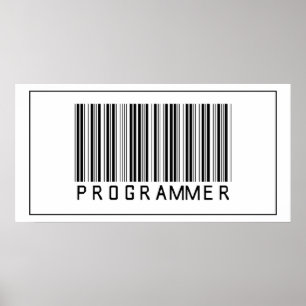 Poster Programmateur de code barre