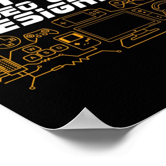 Poster Programmateur de programmation de jeu vidéo futur (Coin)