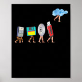 Poster Programmateur Geek de définition d'ingénierie info (Devant)