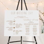 Poster Programme classique de mariage chronologique