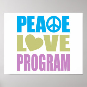 Poster Programme d'amour pour la paix
