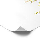 Poster Programme de cérémonie de mariage calligraphie sim (Coin)