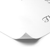 Poster Programme de cérémonie de mariage élégant | Jardin (Coin)