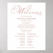 Poster Programme de la Cérémonie de Mariage Calligraphie (Devant)