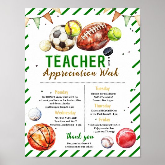 Poster Programme de la semaine d'appréciation des profess (Devant)
