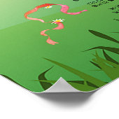 Poster Programme de mariage de fête moderne rustique Wedf (Coin)