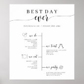 Poster Programme de mariage du plus beau jour (Devant)