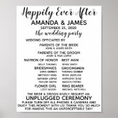 Poster Programme de mariage/Panneau déconnecté (Devant)