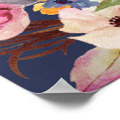 Poster Programme de mariage rustique Panneau de la fête d (Coin)