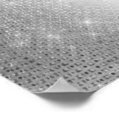 Poster Programme de mariage | Soft Silver Parties scintil (Coin)