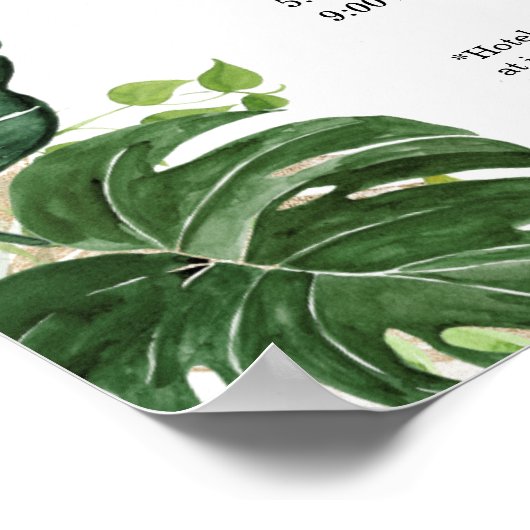 Poster Programme de week-end de célibataire sur la plage  (Coin)