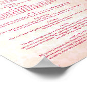 Poster Programme des rituels mariages hindous lotus roses (Coin)