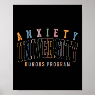 Poster Programme d'honneurs de l'anxiété à l'université,