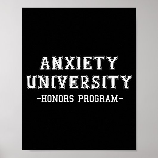 Poster Programme d'honneurs universitaires d'anxiété (Devant)