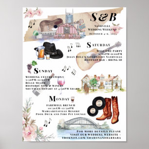 Poster Programme du week-end de l'enterrement de vie de j