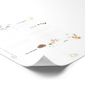 Poster Programme quotidien Cosy Home Une page Calendrier  (Coin)