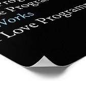 Poster Programmer Coding I Hate Programmation I Love (Coin)