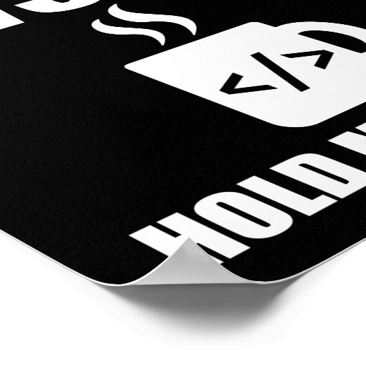 Poster Programmer Coding Informatique n'a pas résolu P (Coin)