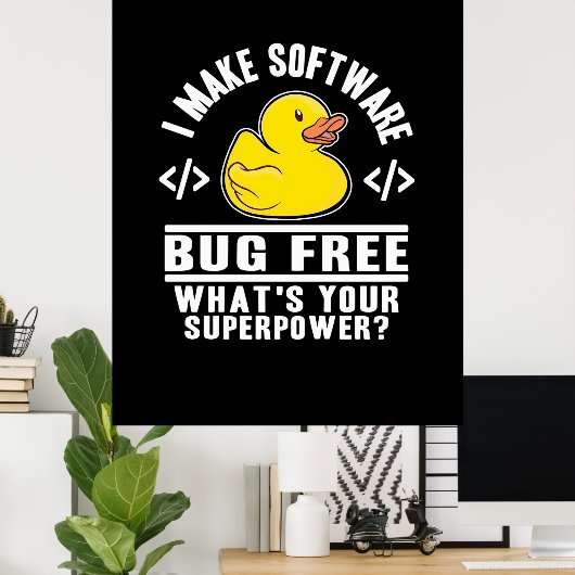 Poster Programmer rendre le logiciel sans bogue (Bureau à domicile)