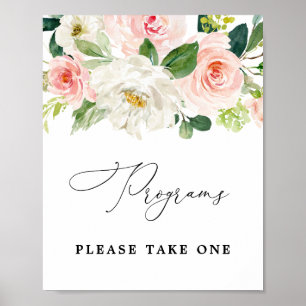 Poster Programmes Blush Veuillez Prendre Un Signe