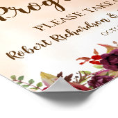 Poster Programmes de fleurs de Bourgogne Panneau de cérém (Coin)