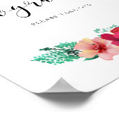 Poster Programmes, prenez un modèle de conception florale (Coin)