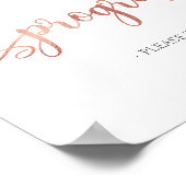 Poster Programmes "S'il vous plaît prendre un Rose Gold M (Coin)