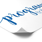 Poster Programmes simples | French Blue Any Event Table (Coin)