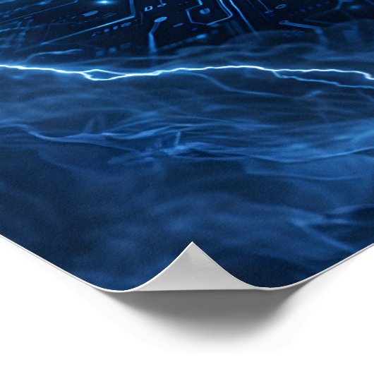 Poster Programmeur Code Lightning Core (Coin)