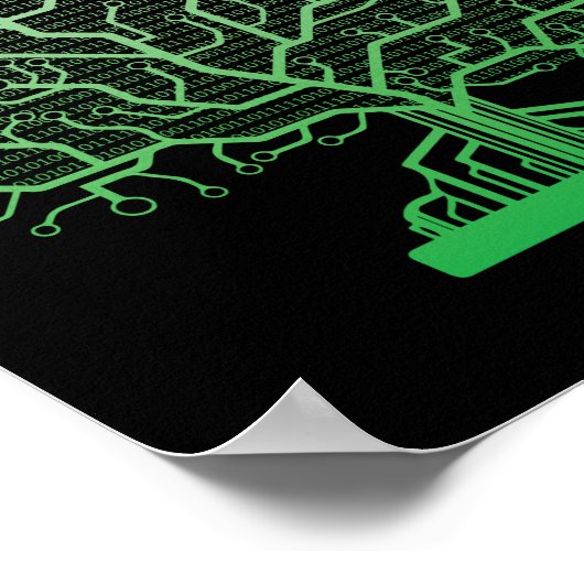 Poster Programmeur de codage informatique de l'arborescen (Coin)