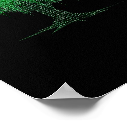 Poster Programmeur d'ordinateur binaire (Coin)