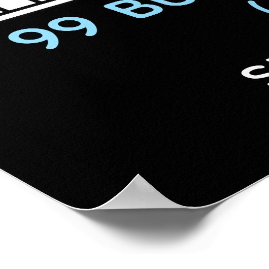 Poster Programmeur drôle en train de coder (Coin)